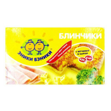 Блинчики "Эники Беники" сыр и ветчина замороженные 420 гр. "Морозко"