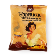 Вареники По-Домашнему "Добрый Повар" с картофелем и грибами, 450 гр. Кубанский продукт
