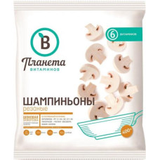 Шампиньоны резаные замороженные, 400 гр. Планета Витаминов