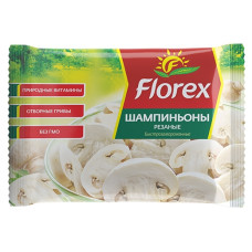Шампиньоны резаные замороженные "FLOREX", 400 гр. 