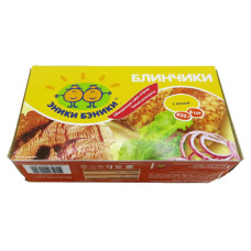 Блинчики "Эники Беники" с мясом замороженные 420 гр. "Морозко"