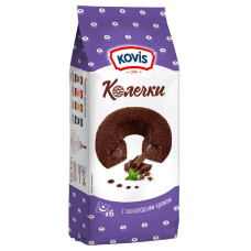 Колечки бисквитные "Kovis" с шоколадным кремом, 240 гр. Раменский КК