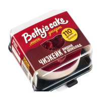Пирожное "Bettys cake" Чизкейк Вишня и Шоколад, 100 гр. (охлаждённый)