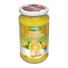 Лимон с Имбирём Протертый с сахаром  550 гр. (Главпродукт)