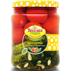 Ассорти овощное "Веселая грядка", 950 гр.