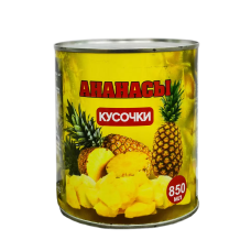Компот Ананас кусочки "Чудесная планета" 820 гр