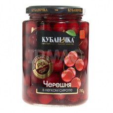 Компот "Черешня красная" в легком сиропе (Кубаночка) 750 гр. 
