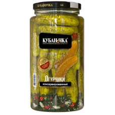 Огурцы консервированные "Кубаночка" 1,5 л.