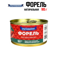 Форель натуральная "Ультрамарин" ГОСТ, 185 гр. ж/б.