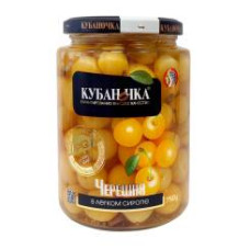 Компот "Черешня желтая" в легком сиропе (Кубаночка) 520 гр. 