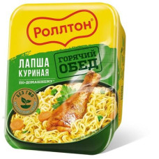 Лапша быстрого приготовления РОЛЛТОН с курицой по-домашнему, 90 гр. (чашка)