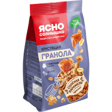 Гранола хрустящая "Солёная Карамель-Арахис", 250 гр. (Ясно Солнышко)