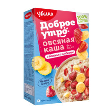 Каша овсяная "Увелка" Банан с клубникой,  5пак. по 40 гр.