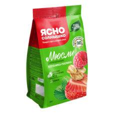 Мюсли запечённые "Клубника-Малина", 300 гр. (Ясно Солнышко)