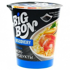 Лапша быстрого приготовления BigBon с морепродуктами,  70 гр. (стакан)