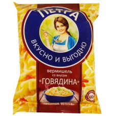 Лапша быстрого приготовления "ПЕТРА", Говядина, 50 гр.