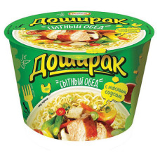 Лапша быстрого приготовления Сытный обед «Доширак» со вкусом курицы, 110 гр.