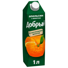 Сок "Добрый" апельсин/мандарин нектар, 1 л. 