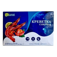 Креветка северная варено-мороженая "Тихая бухта",  800 гр. (средняя)