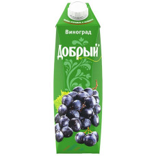 Сок Нектар "Добрый" яблоко/виноград  тёмный, 1 л.