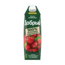 Сок "Добрый" Клубника, 1 л. 
