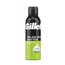 Пена для бритья "GILLETTE" Sensitive Skin с ароматом лайма, 200 мл.