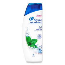 Шампунь и бальзам-ополаскиватель "Head & Shoulders" 2в1.  Ментол , 200 мл.