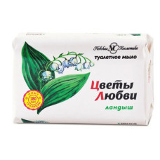 Мыло кусковое "Цветы любви" Ландыш , 90 г -1 шт. Невская Косметика