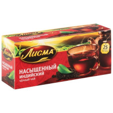 Чай "Лисма" Насыщенный черный, 25 пак.