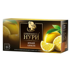 Чай "Принцесса Нури" 25 пак. чёрный со вкусом Лимона