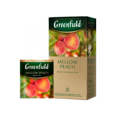 Чай "Гринфилд" Mellow Peach (зеленый с персиком и мандарином), 25 пак.