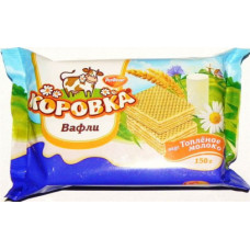 Вафли "Коровка" топленое молоко, 150 гр.