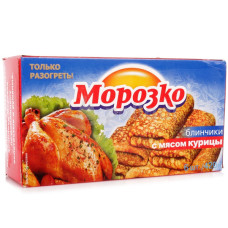 Блинчики с мясом курицы, 6шт./ 420 гр.  Морозко