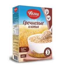 Хлопья гречневые "Увелка", 400 гр.