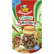 Смесь 5-перцев горошком 60 гр. Приправыч