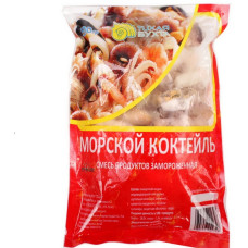 Морской коктейль, 500 гр. (мидии,осьминог,щупальца кальмара,полоски кальмара,краб.палочки).