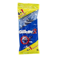 Бритвы одноразовые Gillette2, 4+1 бесплатно.
